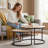 31.5"W Round Nesting Table set of 2