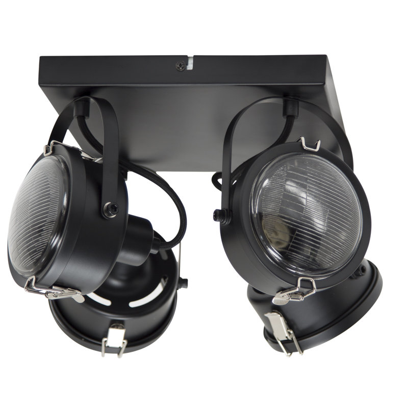 Amberly Glass Spotlight, Black