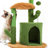 Oasis Series 32-Inch Cactus Plush Cat Tree