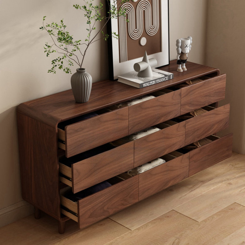 Armoire d'entrée moderne en bois d'hévéa simple