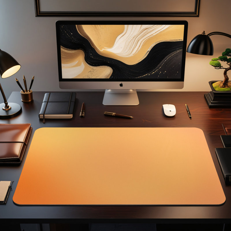 Polyester Desk Pad, 14.4x12.1