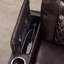 Luxueux fauteuils inclinables électriques de 36,22 po en simili cuir de qualité supérieure, chaises de cinéma maison avec porte-gobelet USB et porte-gobelets-87708914