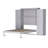 Full Size Bed In Gray Color, Multifunctional Foldable Bedframe With 2 Wardrobes, Ideal For Small Spaces And Guest Rooms, Pine Wood Material-1550683470-1550683457