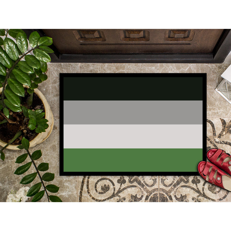 Tapis de porte USA Gay Pride, l 18 po x L 27 po, Fierté androphile