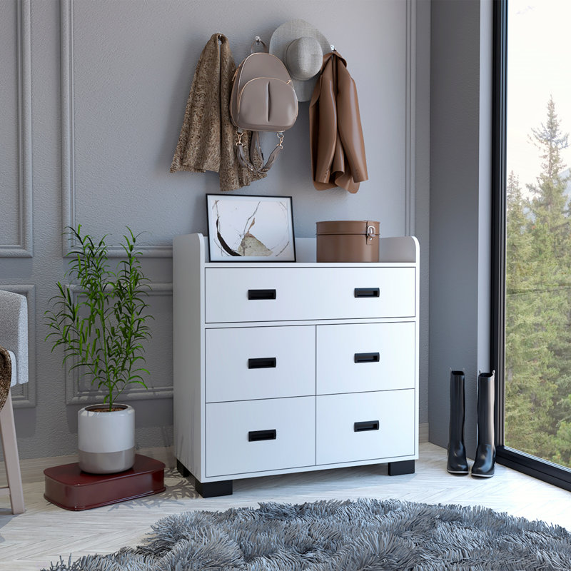 Commode 5 tiroirs Edgemont, Dark Brown