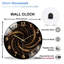 Horloge murale en or 12 po