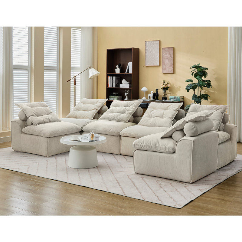 Modular Sofa, Neck Pillow-Back Lounge Sofa