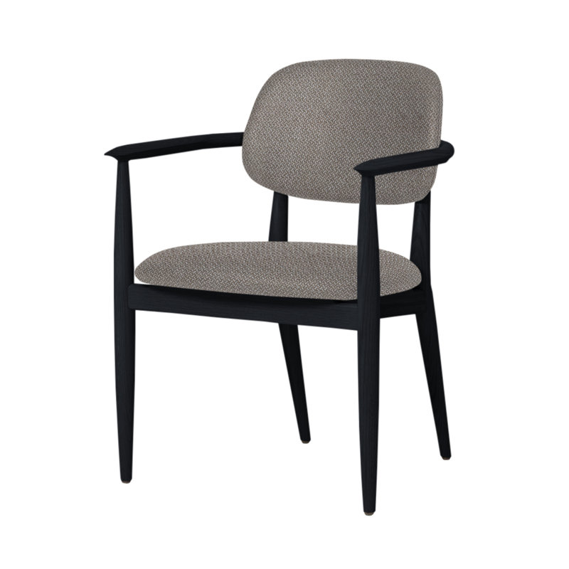 Chaise Slow de Space Copenhagen, Chêne noir, Manhattan 805