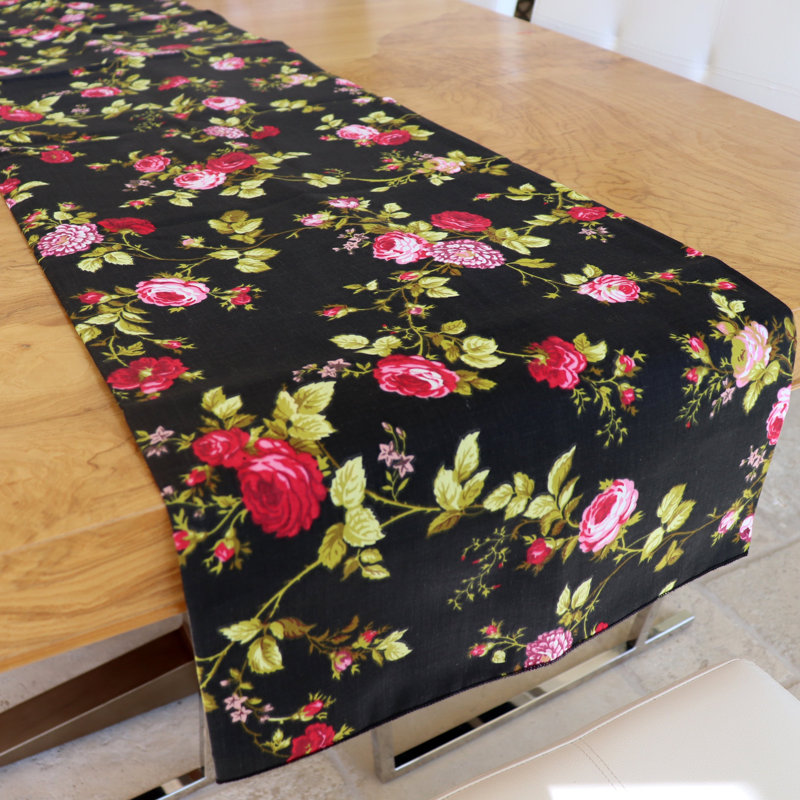 Chemin de table Vintage Floral, Rectangle 72 po