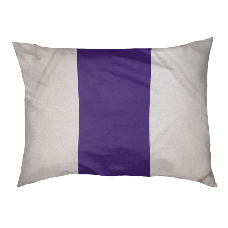 Coussin Golden State, Très grand (l 50 po x P 40 po x H 7 po), Blanc / Mauve