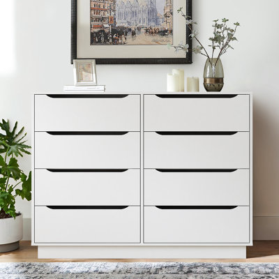 47.2" W Double Dresser With 8 Drawers