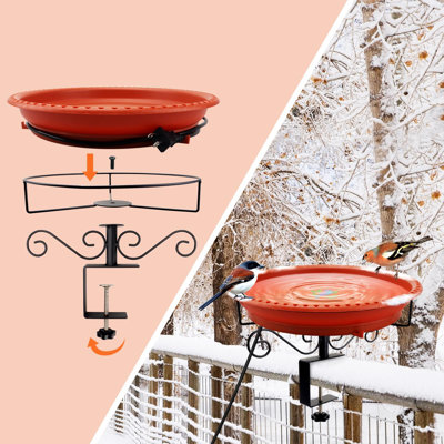 Heated Bird Baths for Outdoors for Winter Heated Bird Bath