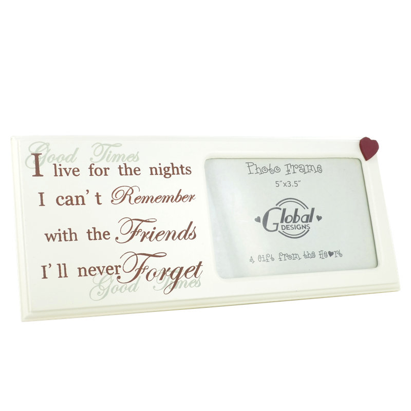 Red and Cream Single Picture Frame