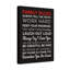 Art familial sur toile tendue «Family Rules Motivational»-1922717033
