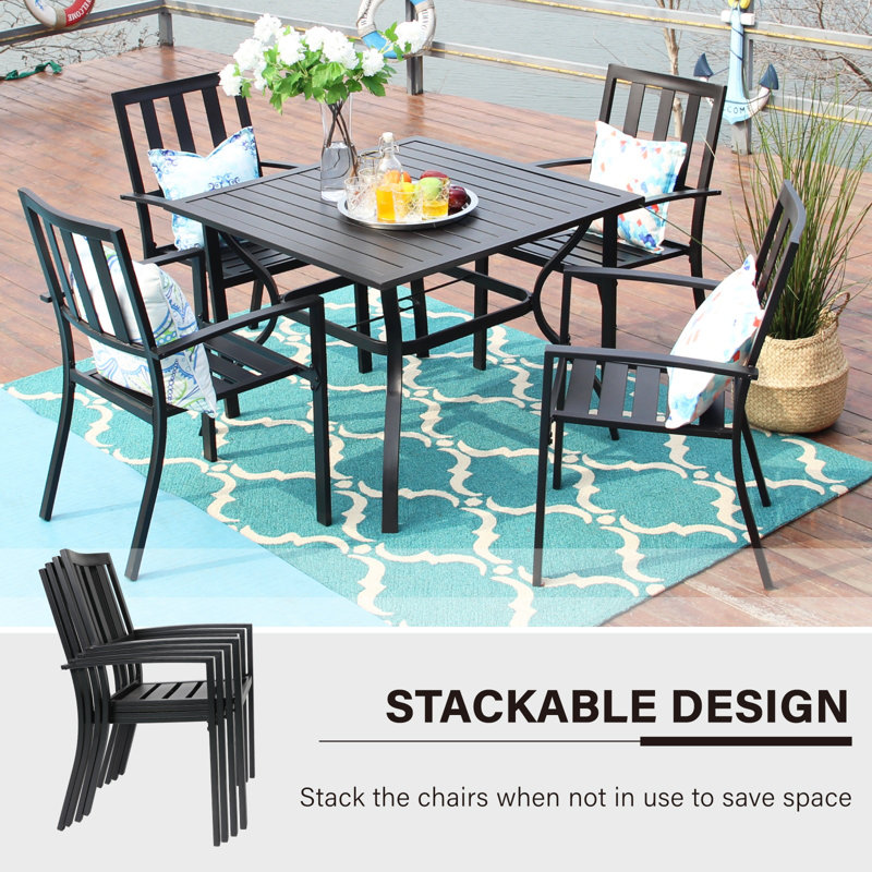 Stacking Patio Dining Armchair