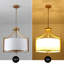 Lustre tambour 6 lumières à intensité variable-1216854022