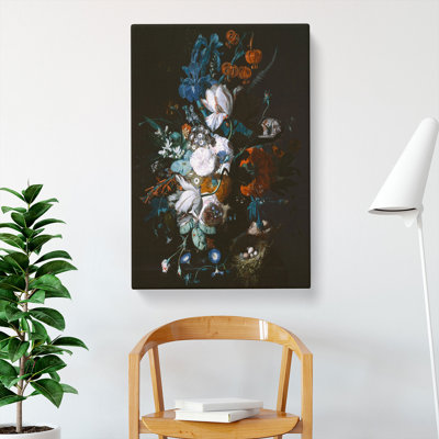 Still Life with Flowers Vol.12 by Jan Van Huysum - Wrapped Canvas