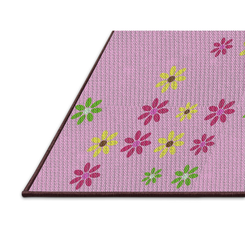 Dibble Floral Indoor Rug, Rectangle 6' x 9'