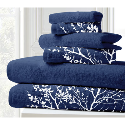 Ensemble de serviettes 6 pièces 100% coton