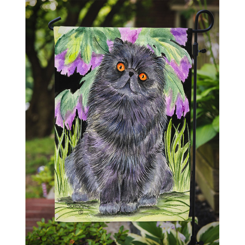 Drapeau de jardin 2 côtés pour chat persan