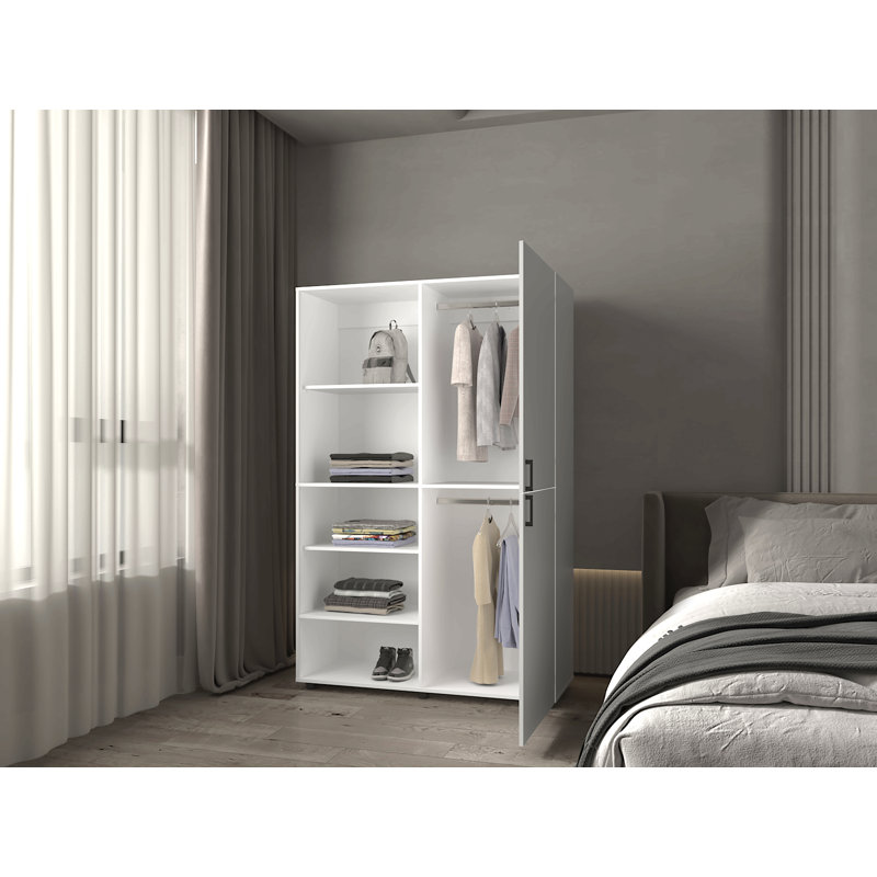 Armoire garde-robe, armoire de bureau, Blanc
