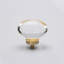 1 3/4" Oval Amber Glass Knob-1302126786
