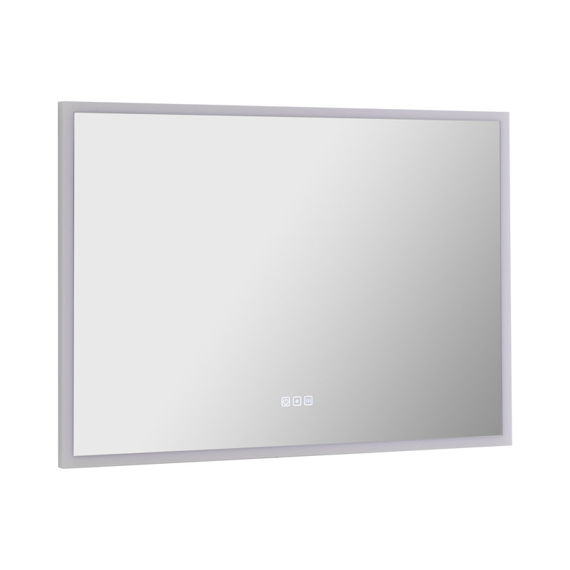 40 In. W X 28 In. H Wall-Mounted Multi-Functional Dimmable LED Bathroom Vanity Mirror