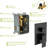 Matte Black Dual Shower Head - 12 Inch, Square, Wall Mounted System Spray-127299554