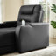 Chaise longue électrique Elliani en similicuir avec dossier réglable, recharge sans fil et porte-gobelet-792185644