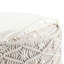 Pouf rond 18 po en macramé de coton naturel tissé à la main