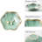 Milky Emerald Green Leaf Jewelry Dish
