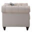 Chaise en lin beige Aurelia avec coussin-1331071619