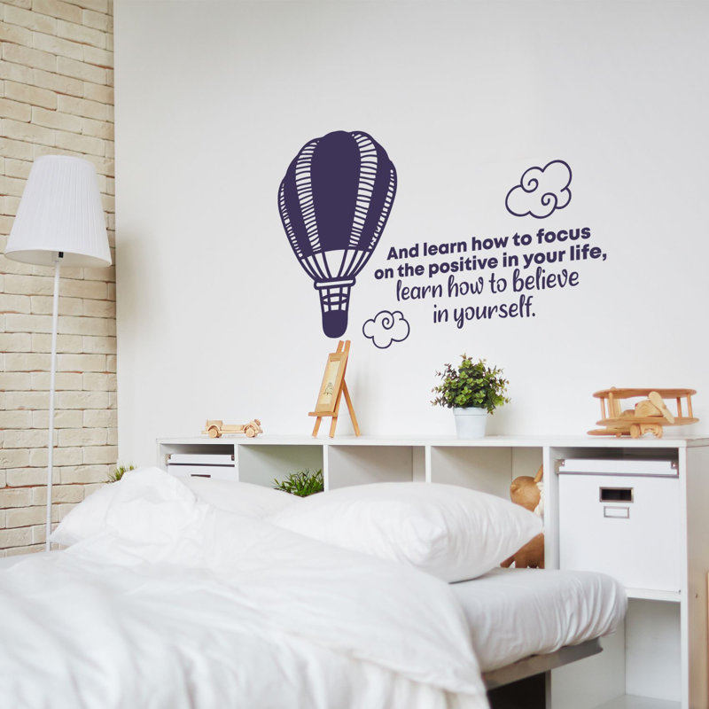 Text & Numbers Wall Decal, 20" H x 40" W x 0.05" D