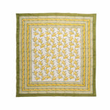 Mimosa Tablecloth - Green & Yellow - 59" x 59"