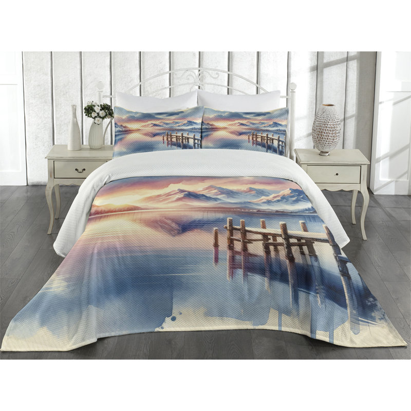 Polyester Coverlet, Queen Coverlet + 2 Standard Shams