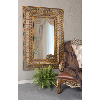 Miroir pleine grandeur en verre peint Dorie