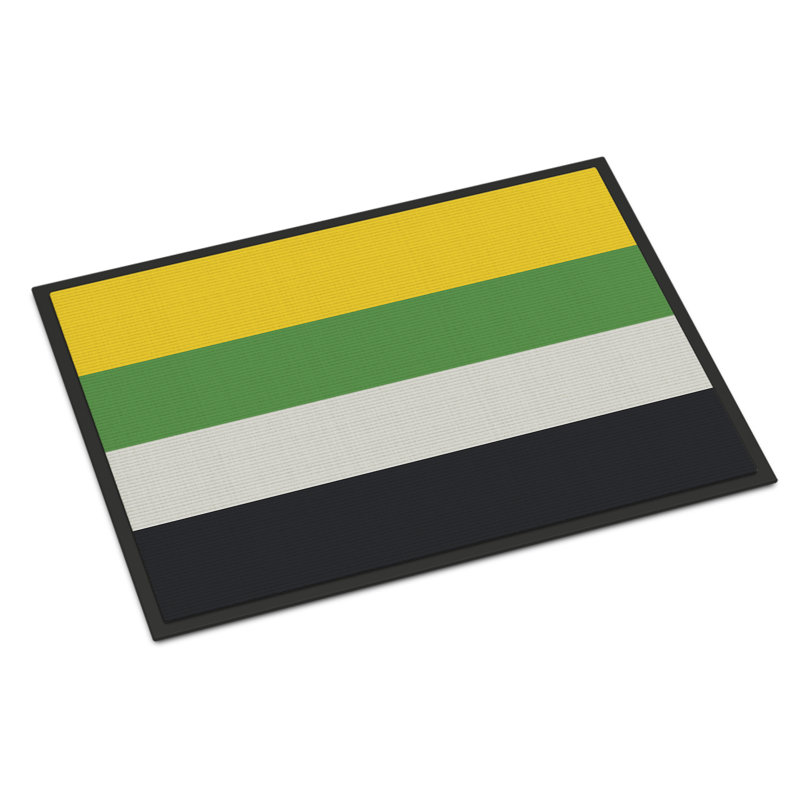Tapis de porte USA Gay Pride, l 18 po x L 27 po, Fierté skiliosexuelle