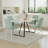4-Piece Linen Upholstered Dining Chair Set with High Back & Metal Frame-146486670-146486671
