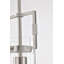 Mini-luminaire suspendu 1 lumière en nickel brossé avec abat-jour cylindrique en verre transparent-116416144-81355175