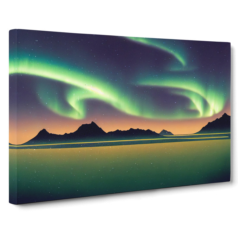 Terrific Northern Lights - Wrapped Canvas, 35cm H x 50cm W x 3cm D