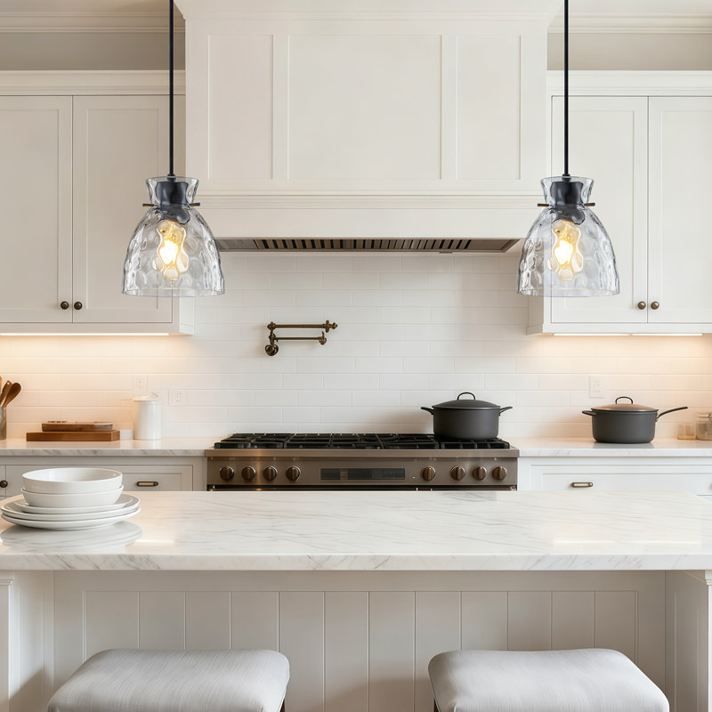 Ensemble de 2 luminaires suspendus Amaurie, Noir mat