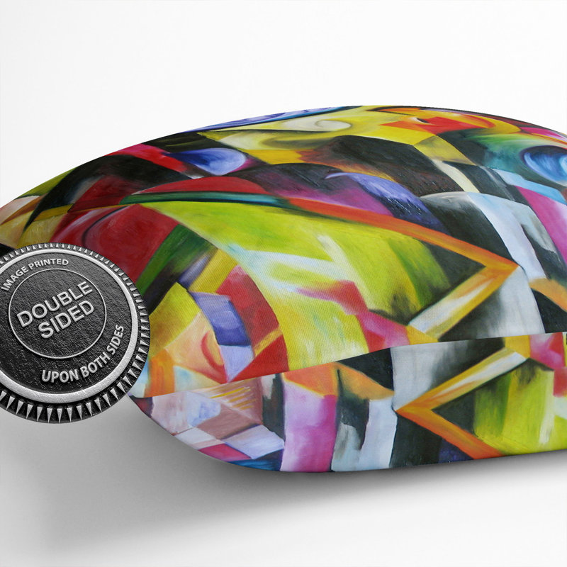 Abstract Square Cushion, 40cm H x 40cm W x 15cm D