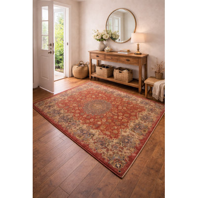 Red Traditional 4'5X7 Bakhtiari Oriental Area Rug