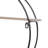 Alissabeth Metal Overlapping Circle 5 Level Geometric Black Wall Shelf with Wood Accents