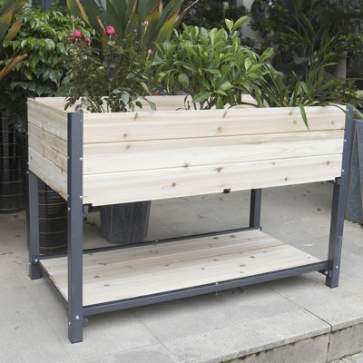 23,2 po Large bac à plantes en fer - convient à une variété de types de boîtes à fleurs qui rehaussent l'esthétique extérieure des jardins et des balcons