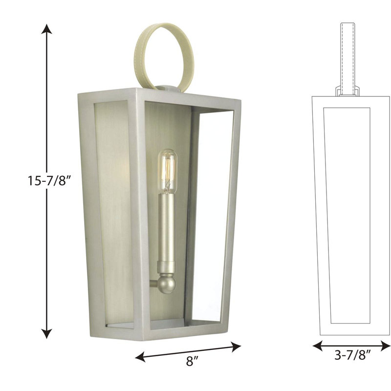 Shearwater 1 - Light Flush Mounted Sconce, Antique Nickel