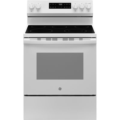 GEÂ® 30"" Free-Standing Electric Range -  GRF500PVWW