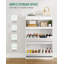 Wooden Shoe Cabinet with 2 Flip Drawers, Pull Down Shoe Cupboard with Open Compartment, Shoes Rack Cabinet for Hallway, Living Room, White, 2 Drawers -829462184