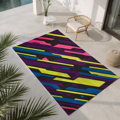 Kinetic Flow Indoor And Outdoor Area Rug