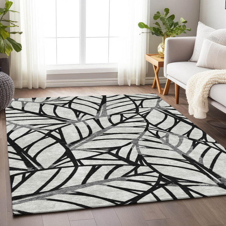 Tapis noir de qualité supérieure lavable à la machine